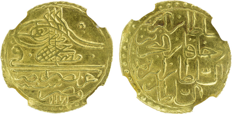 EGYPT: Mustafa III, 1757-1774, AV zeri mahbub, Misr, AH1171, KM-105.1, with init...