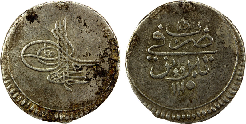 IRAN (OTTOMAN OCCUPATION): Ahmad III, 1722-1730, AR abbasi (5.16g), Tabriz, AH11...