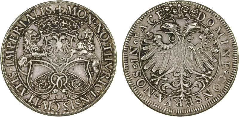 ZÜRICH: Lauer Imitations, AR thaler (22.51g), "1559" (ca. 1890), as Dav-8782, as...