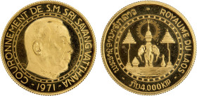 LAOS: Savang Vatthana, 1959-1975, AV 4000 kip, 1971, KM-9, Fr-5, King Savang Vatthana Coronation, mintage of only 10,000 pieces, Proof, S.

Estimate: ...