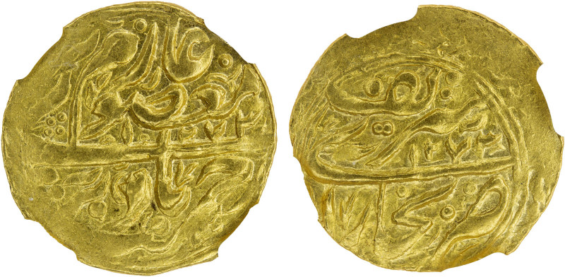 MANGHIT OF BUKHARA: temp. Nasrullah, 1827-1860, AV tilla, Bukhara, AH1273//1273,...