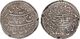 DURRANI: Shah Zaman, 1793-1801, AR double rupee (23.06g), Ahmadshahi, AH1214 year 7, A-3107, fabulous strike, with full borders on both sides, evenly ...