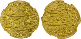 DURRANI: Shah Shuja', 2nd reign at Kabul, 1803-1809, AV mohur (11.04g), Bahawalpur, AH1218 year one (ahad), A-3120, KM-255, fabulous bold strike, almo...