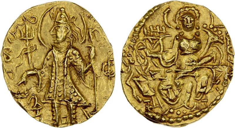 KUSHAN: Vasishka, ca. 240-250, AV dinar (7.98g), G-565, ANS Kushan-1616var (cont...