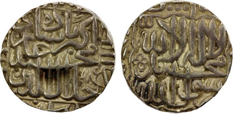 MUGHAL: Akbar I, 1556-1605, AR rupee (11.36g), Patna, AH985, KM-80.16, superb bo...