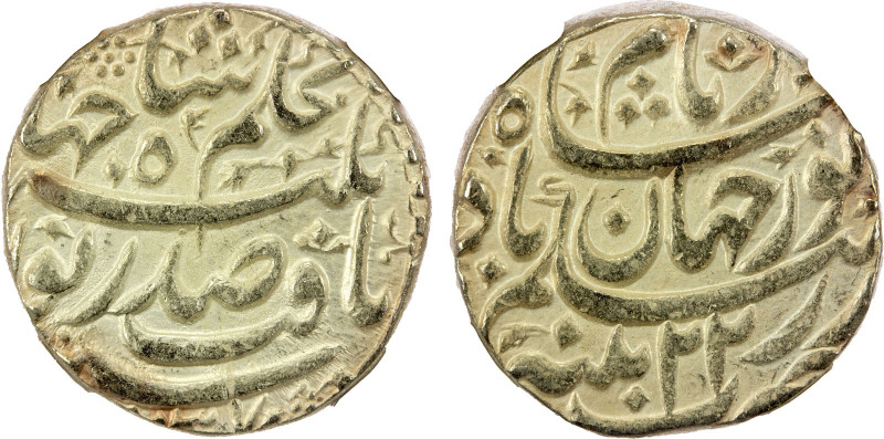 MUGHAL: Jahangir, 1605-1628, AR rupee, Patna, AH1037 year 22, KM-168.5, citing N...