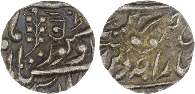 JODHPUR: Jaswant Singh, 1873-1895, AR 1/8 rupee (1.43g), ND, KM-73, Lingen-J.09....