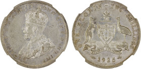 AUSTRALIA: George V, 1910-1936, AR 2 shillings, 1925, KM-27, NGC graded EF45.

Estimate: USD 100 - 200