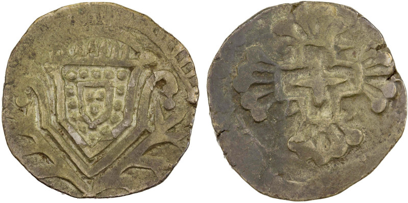 DAMAO: Pedro II, 1683-1706, AR xerafim (11.69g), ND, KM-5, Gomes-P2.12.01, a rem...