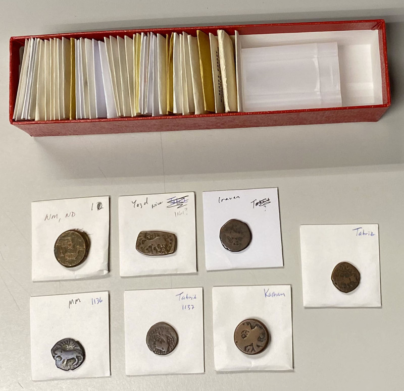 CIVIC COPPER: LOT of 47 copper coins, including the mints of Balkh, Ganja, Irava...