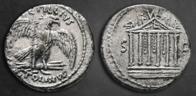 Petillius Capitolinus 43 BC. Rome. Denarius AR