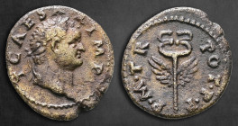 Titus, as Caesar AD 76-78. Struck in Rome for circulation in Seleucis and Pieria. Quadrans Æ