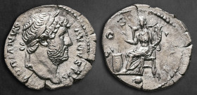 Hadrian AD 117-138. Rome. Denarius AR
