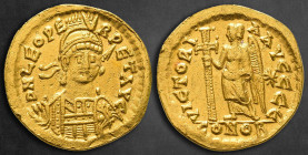 Leo I AD 457-474. Constantinople. Solidus AV