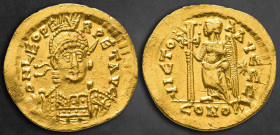 Leo I AD 457-474. Constantinople. Solidus AV