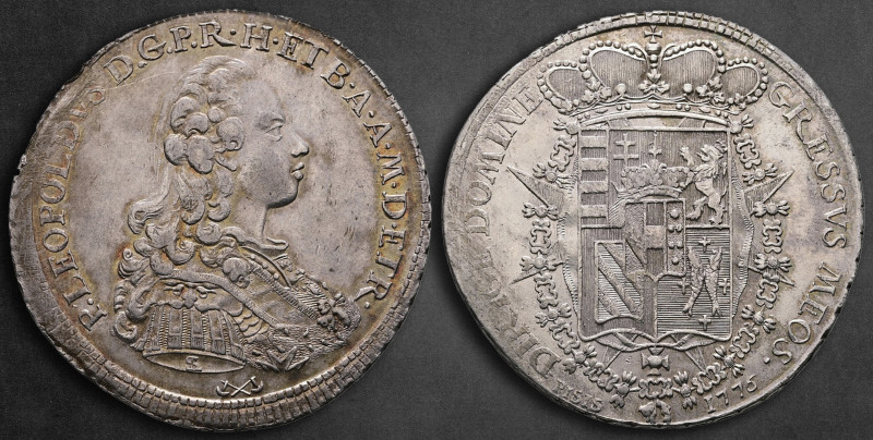 Italy. Firenze. Pietro Leopoldo Habsburg Lorraine AD 1776.
AR Francescone da 10...