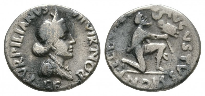 Ancient Roman Imperial Coins - Augustus - Parthian Kneeling Denarius
19 BC. Rom...