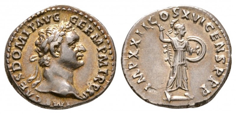 Ancient Roman Imperial Coins - Domitian - Minerva Denarius
81-96 AD. Rome mint....