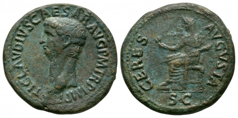 Ancient Roman Imperial Coins - Claudius - Ceres Dupondius
41-42 AD. Rome mint. ...