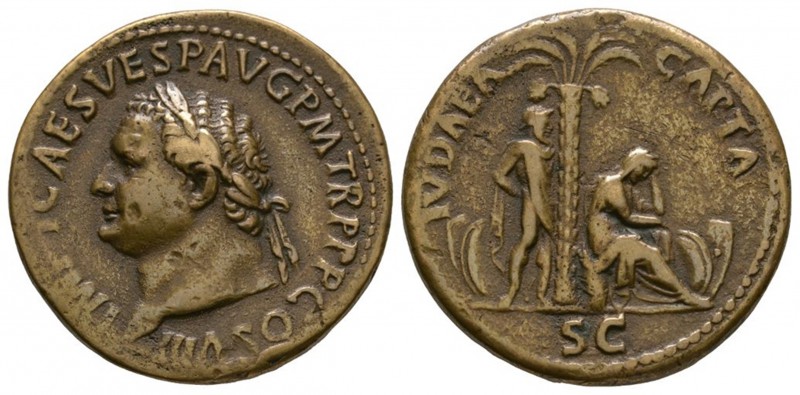Ancient Roman Imperial Coins - Titus - Paduan Judaea Capta Sestertius
19th cent...