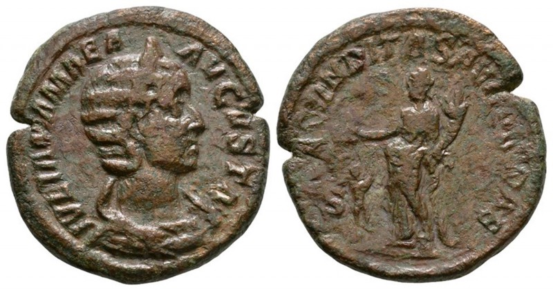 Ancient Roman Imperial Coins - Julia Mamaea - Fecunditas Sestertius
232 AD. Mot...