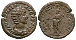 Ancient Roman Imperial Coins - Julia Mamaea - Fecunditas Sestertius
232 AD. Mother of Severus Alexander, Rome mint. Obv: IVLIA MAMAEA AVGVSTA legend ...