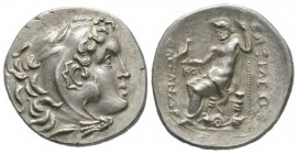 Ancient Greek Coins - Macedonia - Alexander III (the Great) - Zeus Tetradrachm
228-210 BC. Odessos mint. Obv: head of Herakles right in lionskin head...