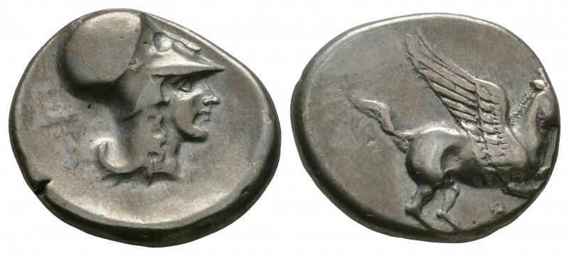 Ancient Greek Coins - Corinth - Pegasos Stater
375-300 BC. Obv: Pegasos flying ...