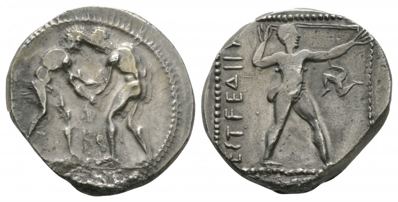 Ancient Greek Coins - Pamphylia - Aspendos - Wrestlers Stater
330-250 BC. Obv: ...