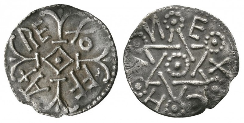 Anglo-Saxon Coins - Offa - East Anglia / Ecghun - Star of David Penny
785-793 A...