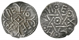 Anglo-Saxon Coins - Offa - East Anglia / Ecghun - Star of David Penny
785-793 AD. Type 168. Obv: long cross fleury with lozenge and pellet centre and...