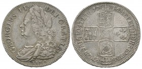 English Milled Coins - George II - 1746 LIMA - Halfcrown
Dated 1746 AD. Old bust. Obv: profile bust with LIMA below and GEORGIVS II DEI GRATIA legend...
