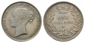 English Milled Coins - Victoria - 1840 - Shilling
Dated 1840 AD. Young head, type A3, second head. Obv: profile bust with VICTORIA DEI GRATIA BRITANN...