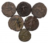 Ancient Greek Coins - Indo-Greek - Mixed Bronzes Group [6]
3rd-1st century BC. Group comprising: mixed bronzes; various types. 19.78 grams total. [6,...