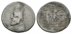 Ancient Greek Coins - Parthia - Sinatruces - Drachm
77-70 BC. Obv: profile bust right. Rev: seated archer with inscriptions. OCTV 2 532-533; Sellwood...