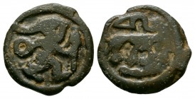 Celtic Iron Age Coins - Gaul - Remi - Dancer Potin
1st century BC. Obv: running figure right. Rev: bear right. LT 8124; DT 154-155; ABC 82. 4.55 gram...