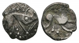 Celtic Iron Age Coins - Iceni - Norfolk Boar Unit
1st century AD. Obc: stylised boar right with pellet on shoulder. Rev: horse right, pellet trefoil ...