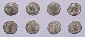 Ancient Roman Imperial Coins - Septimius Severus and Faustina I - Denarii [4]
2nd century AD. Group comprising denarii of: Septimius Severus (3; incl...