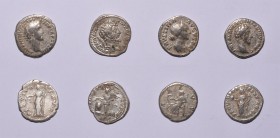 Ancient Roman Imperial Coins - Severan and Earlier Denarii Group [4]
2nd-3rd century AD. Group of four denarii including Faustina I. 12.77 grams tota...