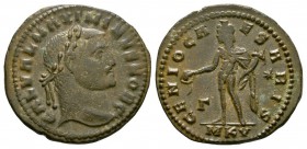 Ancient Roman Imperial Coins - Maximinus II - Genius Follis
308-309 AD. Cyzicus mint. Obv: GAL VAL MAXIMINVS NOB C legend with laureate bust right. R...