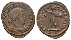 Ancient Roman Imperial Coins - Constantine I (the Great) - Sol Follis
312-313 AD. Ticinum mint. Obv: IMP CONSTANTINVS P F AVG legend with laureate an...