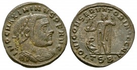 Ancient Roman Imperial Coins - Maximinus II - Jupiter Follis
312-313 AD. Thessalonica mint. Obv: IMP C MAXIMINVS P F AVG legend with laureate, draped...