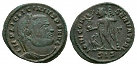 Ancient Roman Imperial Coins - Licinius - Jupiter Follis
311 AD. Siscia mint. Obv: IMP LICINIVS P F AVG legend with laureate and draped bust right. R...