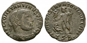 Ancient Roman Imperial Coins - Constantine I (the Great) - Jupiter Follis
312-313 AD. Thessalonica mint. Obv: IMPC CONSTANTINVS P F AVG legend with l...