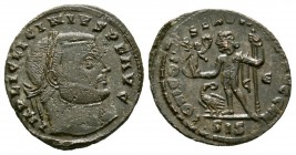 Ancient Roman Imperial Coins - Licinius - Jupiter Follis
313 AD. Siscia mint. Obv: IMP LIC LINCINIVS P F AVG legend with laureate bust right. Rev: IO...