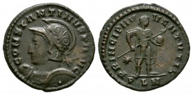 Ancient Roman Imperial Coins - Constantine I - London - Emperor Standing Follis
310-312 AD. London mint. Obv: CONSTANTINVS P F AVG legend with cuiras...