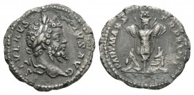 Ancient Roman Imperial Coins - Septimius Severus - Trophy Denarius
. Rome mint. Obv: SEVERVS PIVS AVG legend with laureate bust right. Rev: PART MAX ...