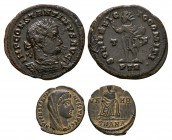 Ancient Roman Imperial Coins - Constantine I - Follis and Posthumous Bronzes [2]
4th century AD. Group comprising: follis, Sol, Trier mint; posthumou...