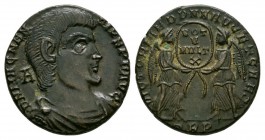 Ancient Roman Imperial Coins - Magnentius - Two Victories Centenionalis
351-352 AD. Trier mint. Obv: D N MAGNENTIVS P F AVG legend with bare-headed, ...