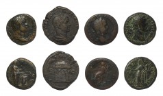 Ancient Roman Imperial Coins - Hadrian to Volusian - Sestertius, Dupondius and Ases [4]
2nd-3rd century AD. Group comprising: Hadrian, dupondius (Sal...
